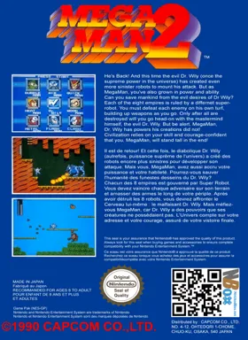 Mega Man 2 (Europe) (Virtual Console) box cover back